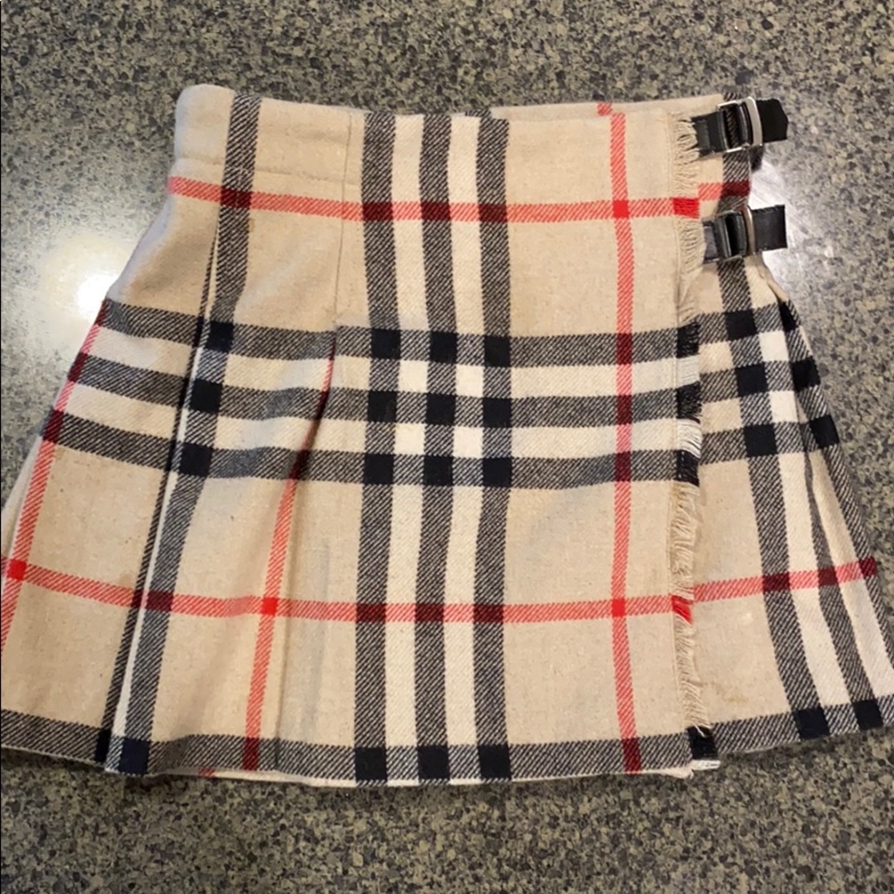 Burberry Little Girls Wool Skirt